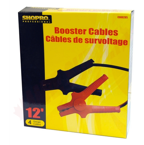 Photo 1 of C000285 : Shopro 12' Booster Cables, 4 Gauge