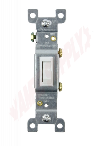 Photo 3 of 45021 : Vista Toggle Wall Light Switch, 15A, 120V, White