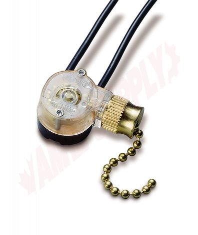 Photo 2 of GSW-32 : Gardner Bender SPST Single Circuit Pull Chain Switch, Brass