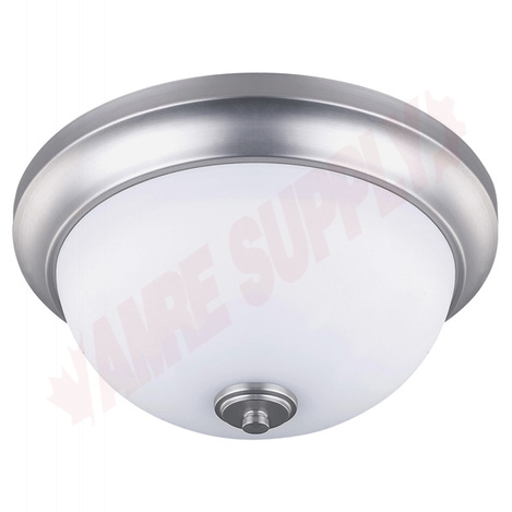 Photo 1 of IFM256A13BPT : Canarm 13 New Yorker Flush Mount, Brushed Pewter, Flat Opal, 2x60W