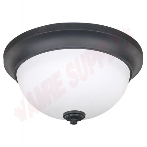 Photo 1 of IFM256A13ORB : Canarm 13 New Yorker Flush Mount, Oil-Rubbed Bronze, Flat Opal, 2x60W