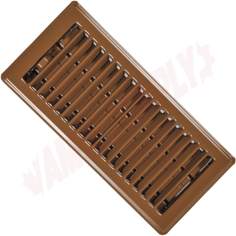 Photo 1 of RG0234 : Imperial Louvered Floor Register, 4 x 10, Brown