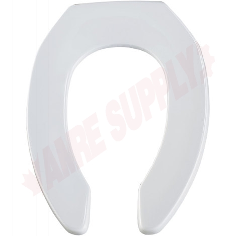 Photo 1 of 1955SSCT-000 : Bemis Commercial Toilet Seat, Elongated, Open Front, White, No Cover
