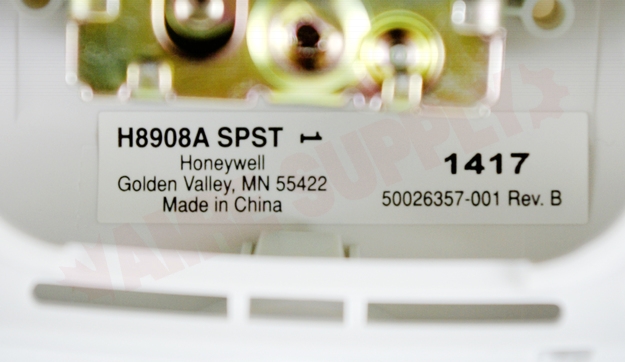 Photo 7 of H8908ASPST : Honeywell H8908ASPST Home Low-Voltage, SPST Manual Humidistat