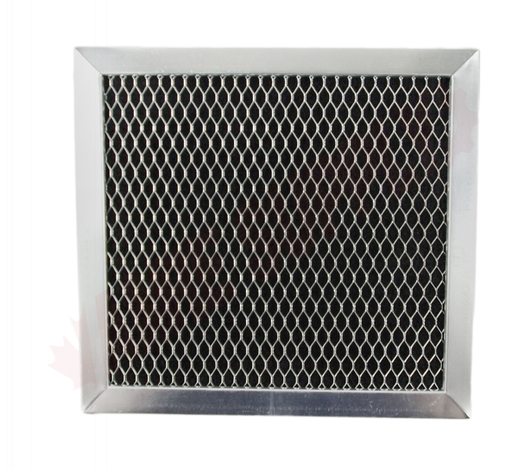 Photo 1 of 8206444A : Whirlpool Microwave Range Hood Charcoal Odour Filter, 6-11/32 x 6-7/8 x 3/8