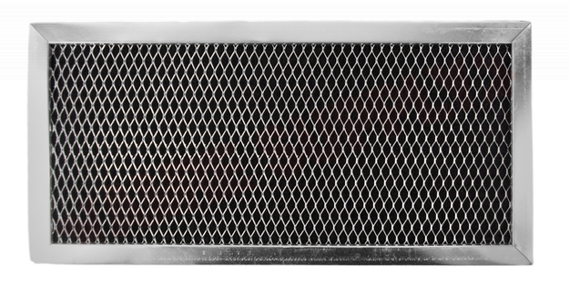 Photo 2 of W10120840A : Whirlpool Microwave Range Hood Charcoal Odour Filter, 11-6/16 x 5-5/8 x 5/16