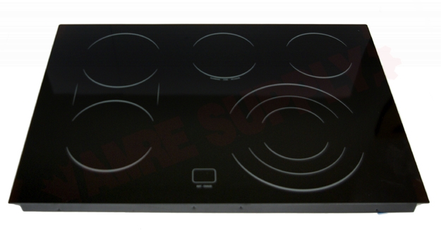 Photo 2 of WS01L01435 : GE WS01L01435 Range Main Cooktop Glass Assembly, Black     