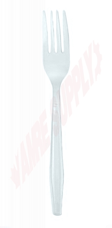Photo 2 of 75002491 : Prime Source Plastic Fork, White, 1000/Case