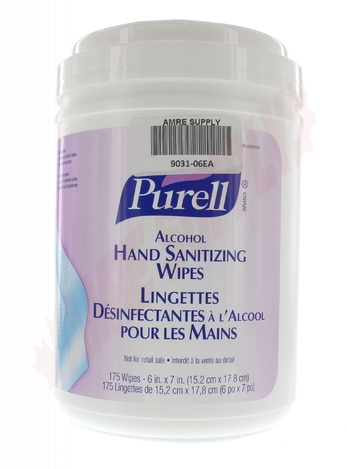 Photo 1 of 9031-06EA : Purell Hand Sanitizing Wipes With Alcohol, 62% Alcohol, 175/dispenser