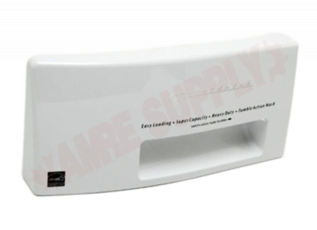 Photo 1 of 134453300 : Frigidaire Washer Detergent Dispenser Drawer Handle, White