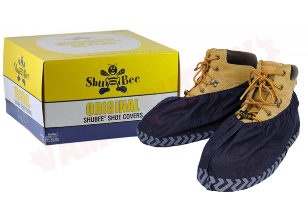 Photo 2 of SHUBEEDB : ShuBee Original Shoe Covers, Dark Blue, 50/Box