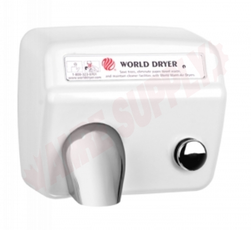 Photo 1 of A5-974 : World Dryer Hand Dryer, Fixed Nozzle, 30sec,115V, 2300W