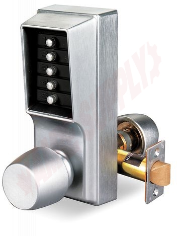 Photo 1 of 1011-26D-41 : KABA Simplex Mechanical Pushbutton Lock, Satin Chrome 26D