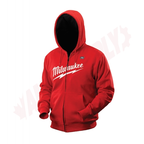 Photo 2 of 2371-S : MILWAUKEE M12 CORDLESS HEATED HOODIE, SMALL, RED