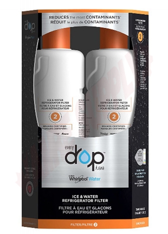 Photo 1 of EDR2RXD2B : Whirlpool Refrigerator Everydrop Water Filter, 2/Pack, #2/w10413645a