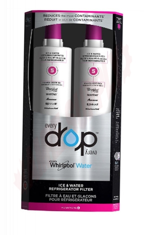 Photo 1 of EDR5RXD2B : Whirlpool Everydrop Refrigerator Water Filter, 2/Pack, #5/4396508P/4396510P
