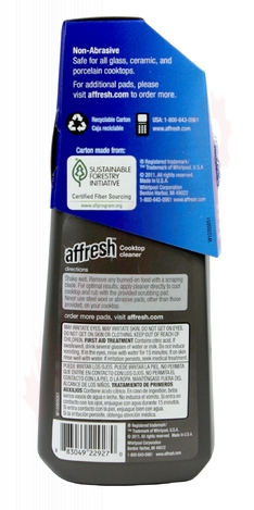 Photo 5 of W10355051 : AFFRESH COOKTOP CLEANER , 284G