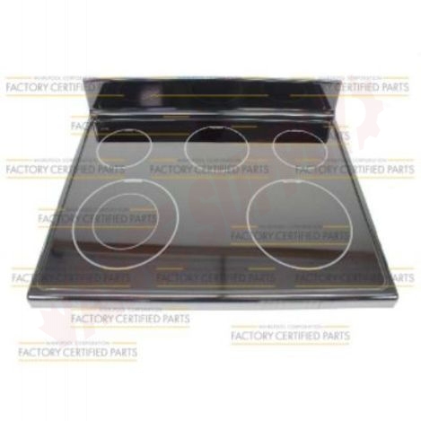 Photo 1 of W10336332 : Whirlpool W10336332 Range Main Cooktop Glass Assembly, Black