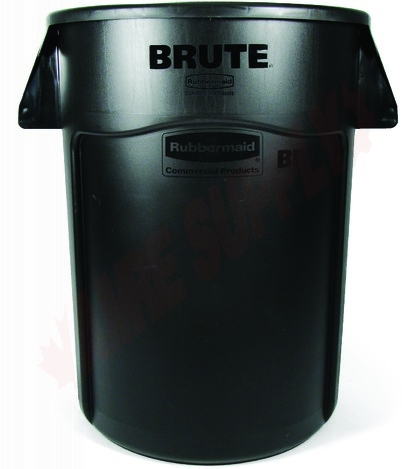 Photo 1 of 264360BLA : Rubbermaid BRUTE Container, 44 gal., Black
