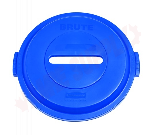 Photo 1 of 1788378 : Rubbermaid BRUTE Paper Recycling Lid, Blue, for 32 gal.