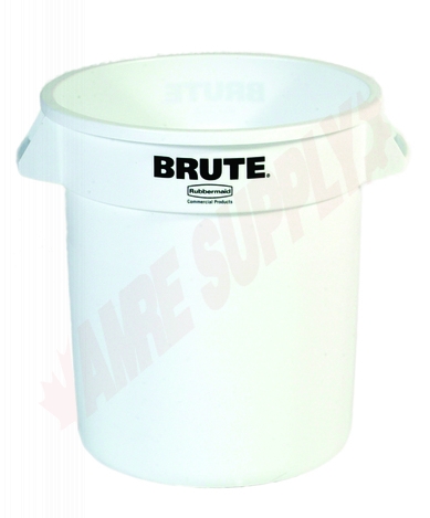 Photo 1 of 261000WHT : Rubbermaid BRUTE Container, 10 gal., White
