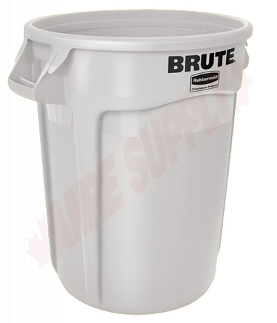 Photo 1 of 263200WHT : Rubbermaid BRUTE Container, 32 gal., Whte