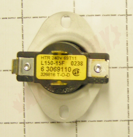 Photo 2 of WP3387137 : Whirlpool Dryer Internal Bias Cycling Thermostat