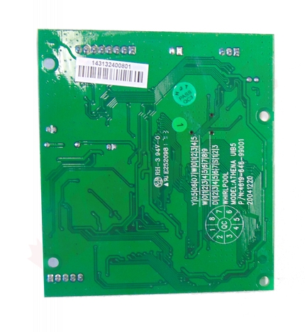 Photo 2 of WPW10391285 : Whirlpool Microwave Electronic Control Board