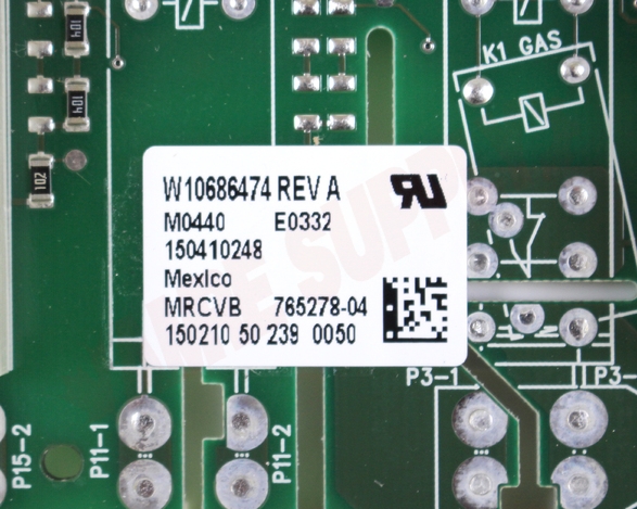 Photo 9 of WPW10686474 : Whirlpool WPW10686474 Range Electronic Control Board