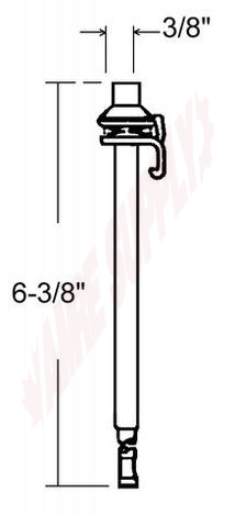 Photo 2 of 9-1103 : AGP Closet Door Pivot Pin, 6-3/8