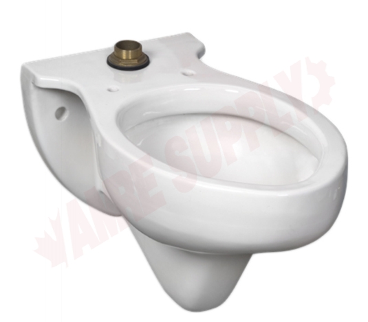 Photo 1 of 3445J101.020 : American Standard Rapidway Elongated Wall-Mount Flushometer Bowl, Top Spud, White, No Seat