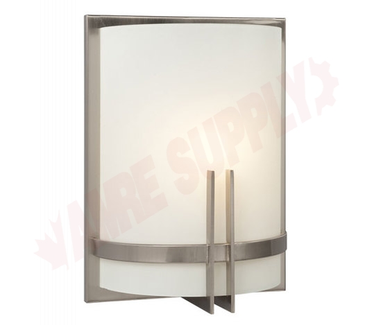 Photo 1 of L211690BN012A1 : Galaxy Lighting 9 Wall Sconce Light Fixture, Brushed Nickel, Frosted Glass, 12W LED Included