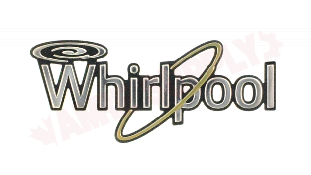 Photo 1 of WPW10481433 : Whirlpool Range Nameplate, Black