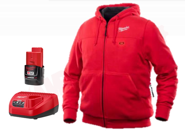 Photo 1 of 301R-212X : Milwaukee M12 Heated Hoodie Kit, Red, Extra Extra Large