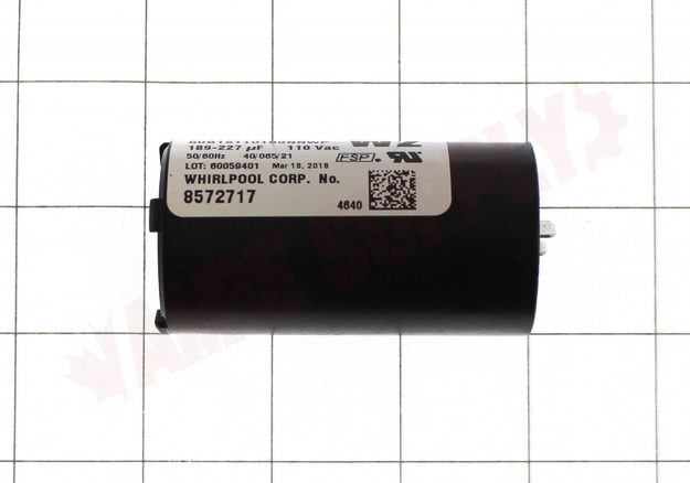 Photo 6 of WP8572717 : Whirlpool Top Load Washer Start Capacitor