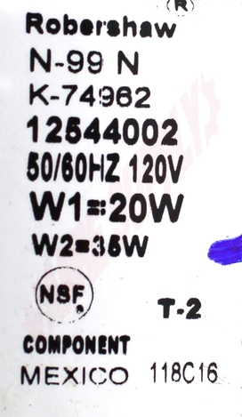 Photo 13 of WP12544002 : Whirlpool WP12544002 Refrigerator Water Inlet Valve