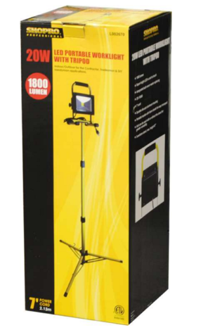 Photo 2 of L002670 : Shopro LED Portable Work Light With Tripod Stand, 20W