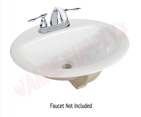 Photo 1 of 4140BGW : Contrac Catalina Drop-in Bathroom Sink, 4 Centers, White