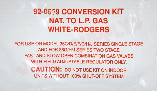 Photo 15 of EF660015 : Carrier EF660015 Gas Valve Kit, Slow Open, Natural or LP, 24V, 1/2