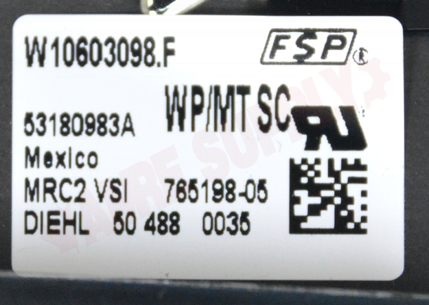 Photo 12 of WPW10603098 : Whirlpool WPW10603098 Range Electronic Control Board