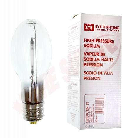 Photo 2 of LU100 : 100W E29 High Pressure Sodium Lamp, Clear