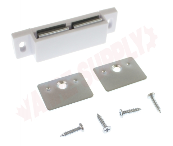 Photo 1 of BP659130 : Richelieu Double Magnetic Latches With Plates, White