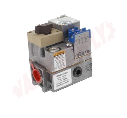 Photo 1 of V800C1052 : Honeywell Standing Pilot Gas Valve, 3/4 x 3/4, 24VAC, Step Opening, Single Stage, 3.5 WC, 1/2 Side Outlet