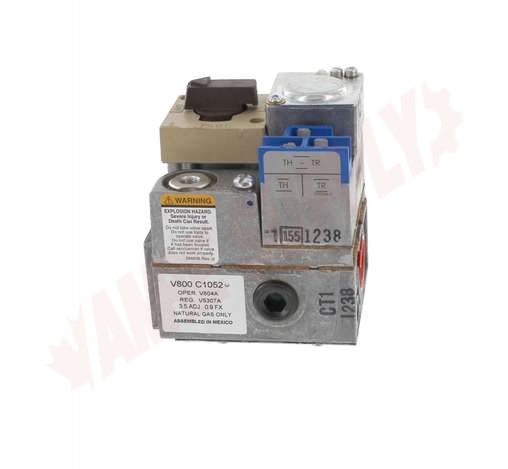 Photo 2 of V800C1052 : Honeywell Standing Pilot Gas Valve, 3/4 x 3/4, 24VAC, Step Opening, Single Stage, 3.5 WC, 1/2 Side Outlet