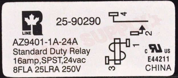 Photo 12 of 25-90290 : SPST Standard Duty Enclosed Fan Relay, 24V