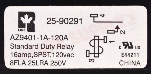Photo 12 of 25-90291 : SPST Standard Duty Enclosed Fan Relay, 120V