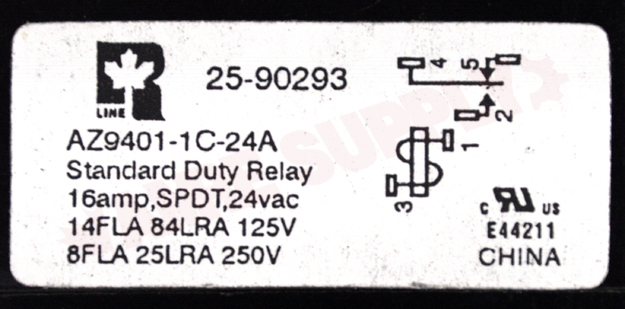 Photo 12 of 25-90293 : SPDT Standard Duty Enclosed Fan Relay, 24V