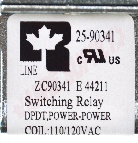 Photo 12 of 25-90341 : DPDT HVAC Switching Semi-Enclosed Relay, 120V