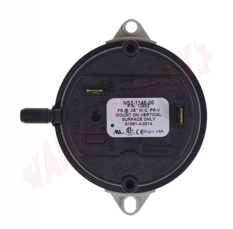 Photo 10 of GF-12500 : GeneralAire Humidifier Air Pressure Proving Switch