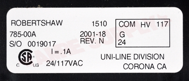 Photo 16 of 785-001 : Robertshaw 785-001 Automatic Pilot Relite Kit 24/110V